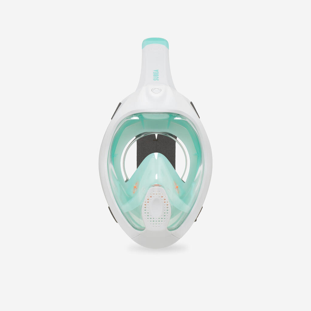 Celotvárová maska Easybreath 540 pre dospelých s akustickým ventilom kaki-ružová