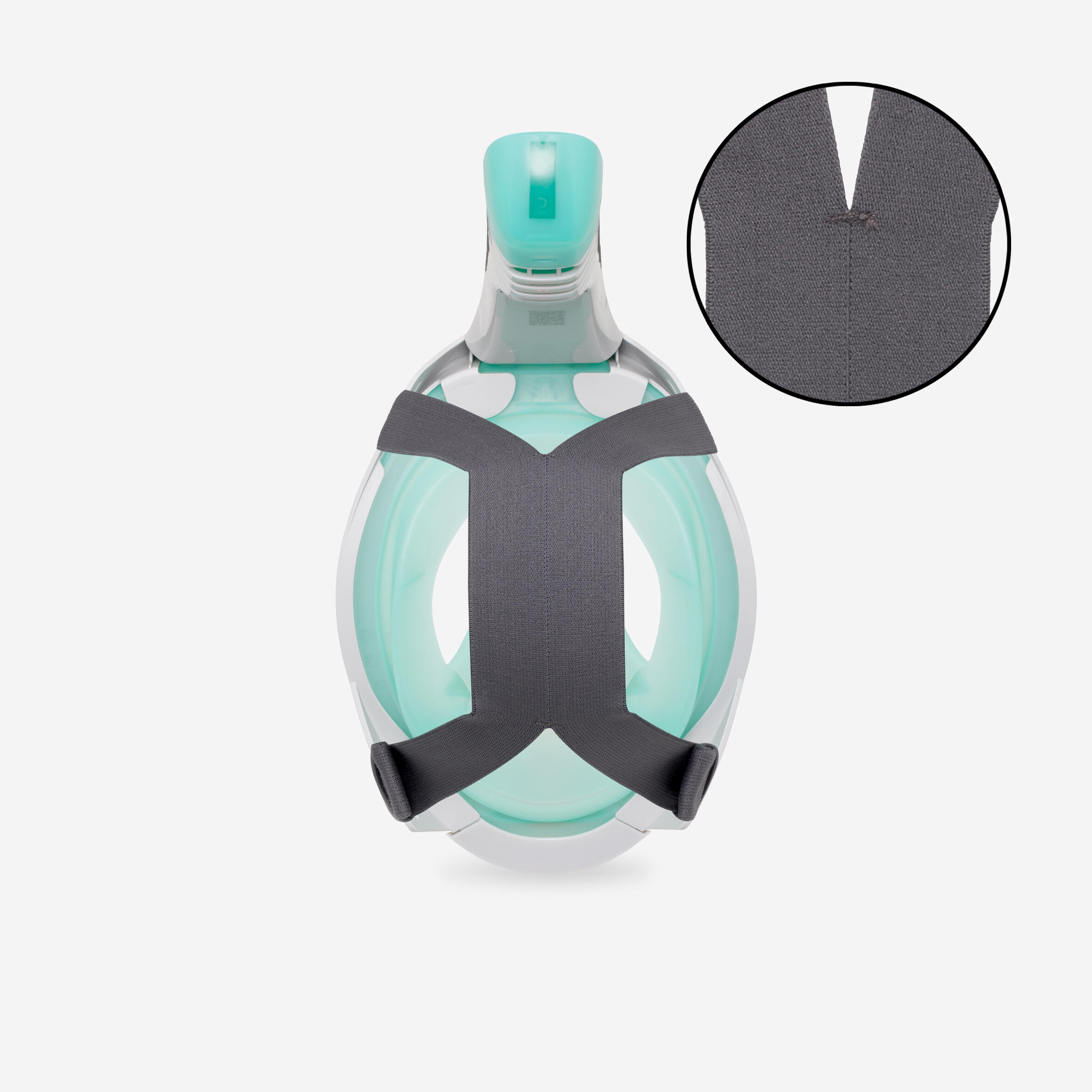 DECATHLON Šnorchlovacia maska Easybreath+ s ventilom tyrkysová M-L · záber 6