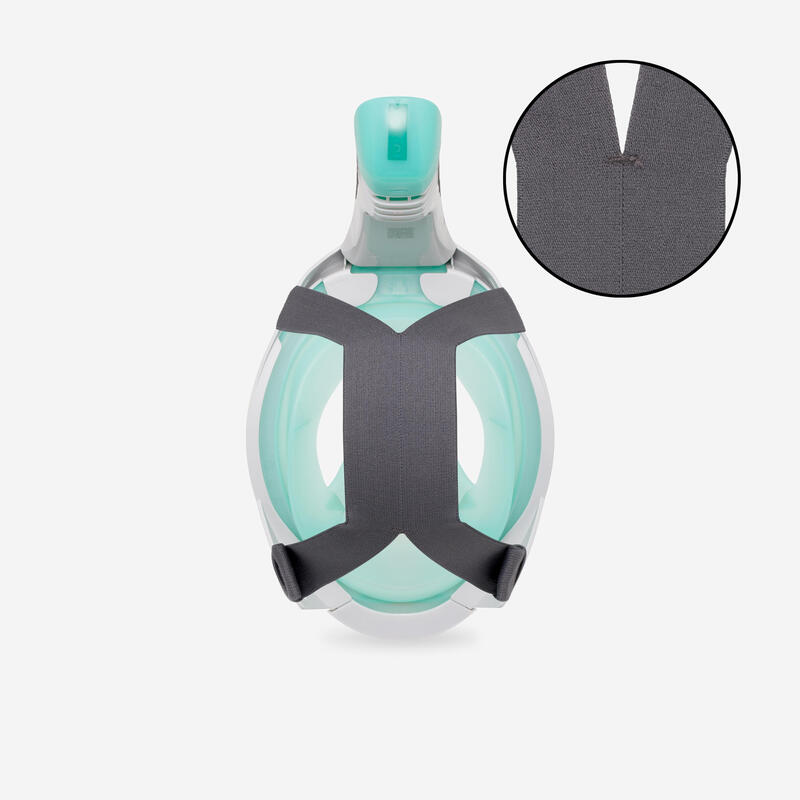 Masque snorkeling surface easybreath + avec valve acoustique > 10 ans - Lagune