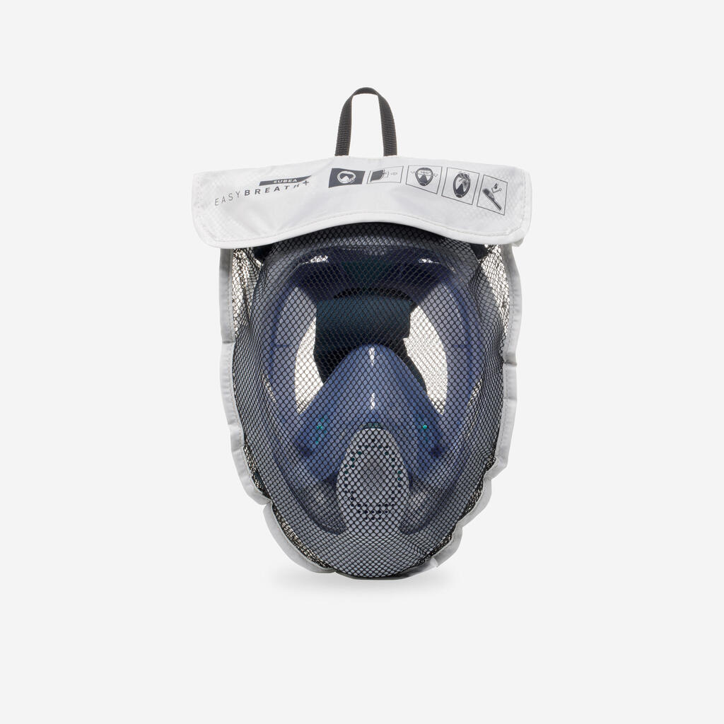 Snorkelēšanas maska ar akustisko vārstu “Easybreath+ 540”, gaiši rozā/haki