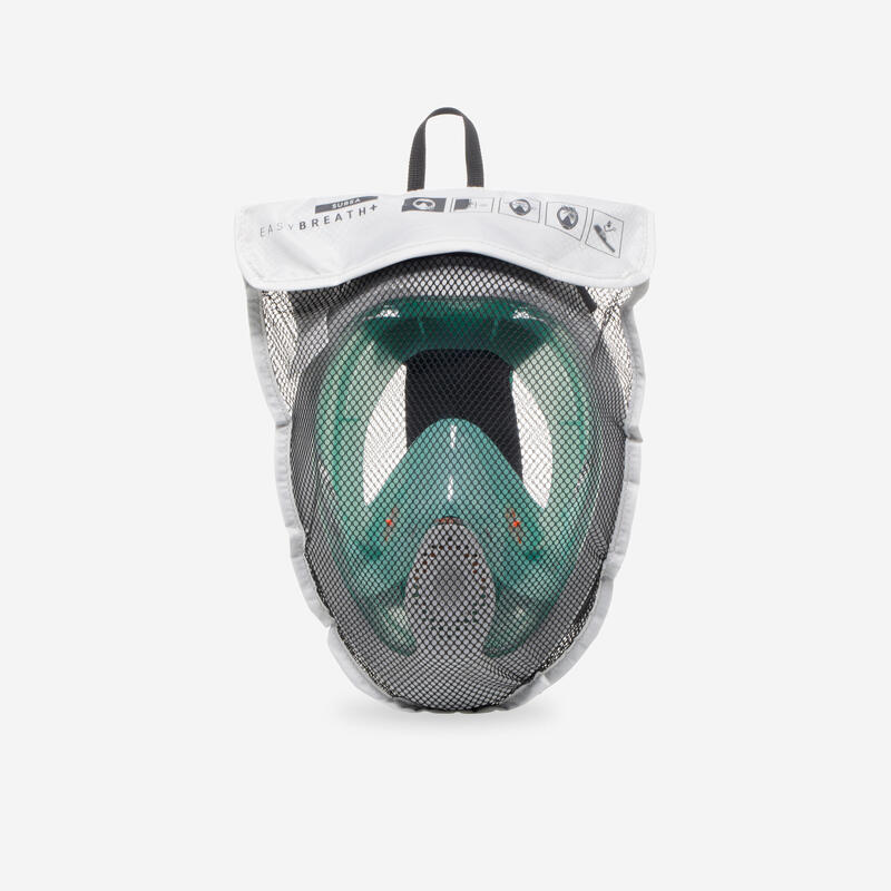 Mască Snorkeling Easybreath 540 suprafață valvă acustică freetalk Laguna Adulți