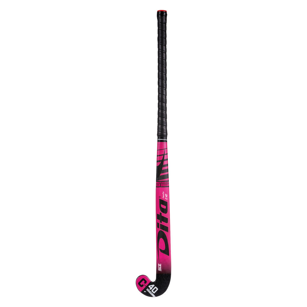 Erwachsene Feldhockeyschläger Fortgeschrittene LowBow 40% Carbon FiberTecC40