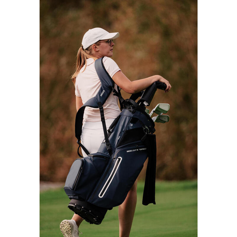 Geantă golf trepied, Inesis Light Plus Bleumarin
