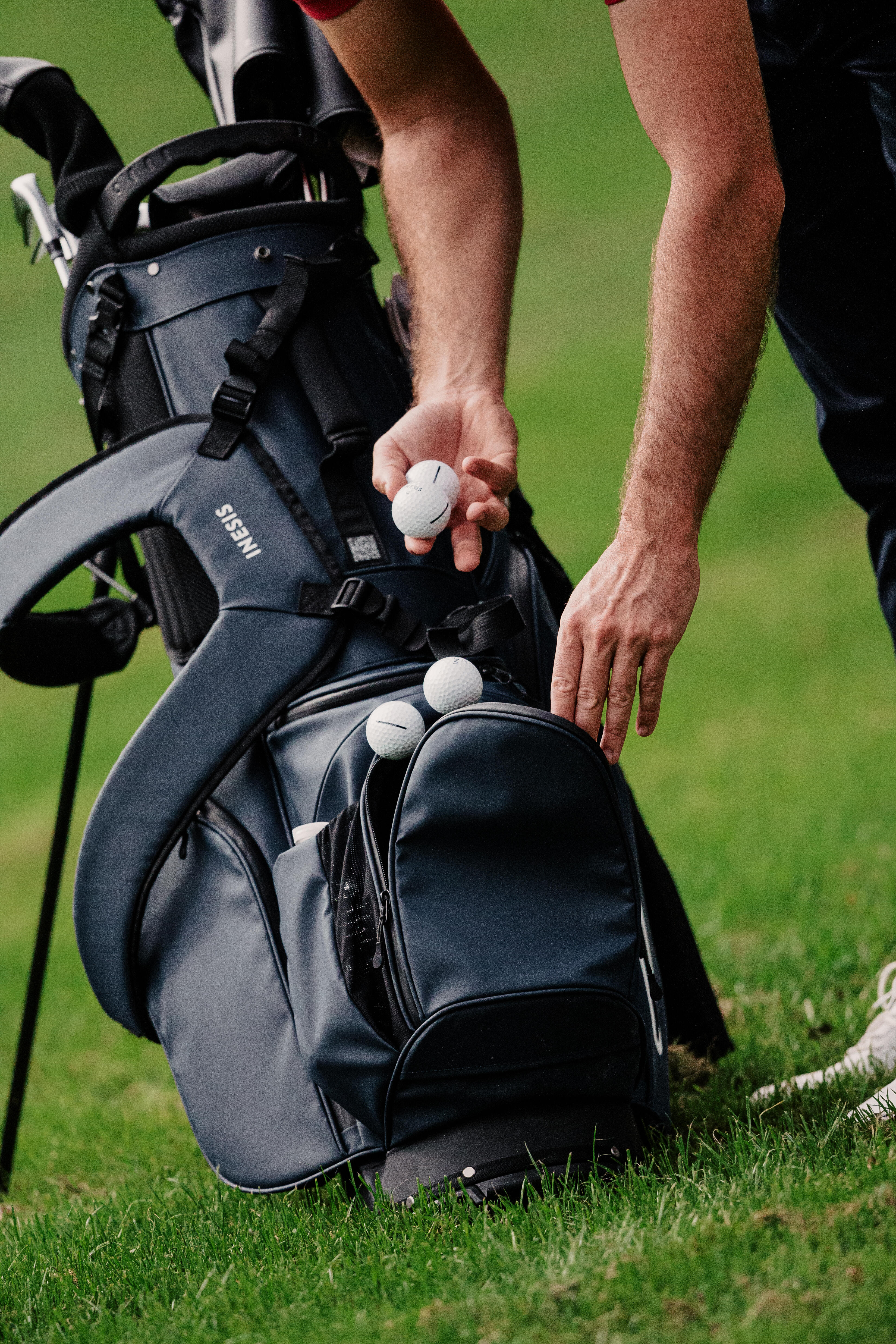 Sac de golf sur trépied imperméable - Light bleu - INESIS