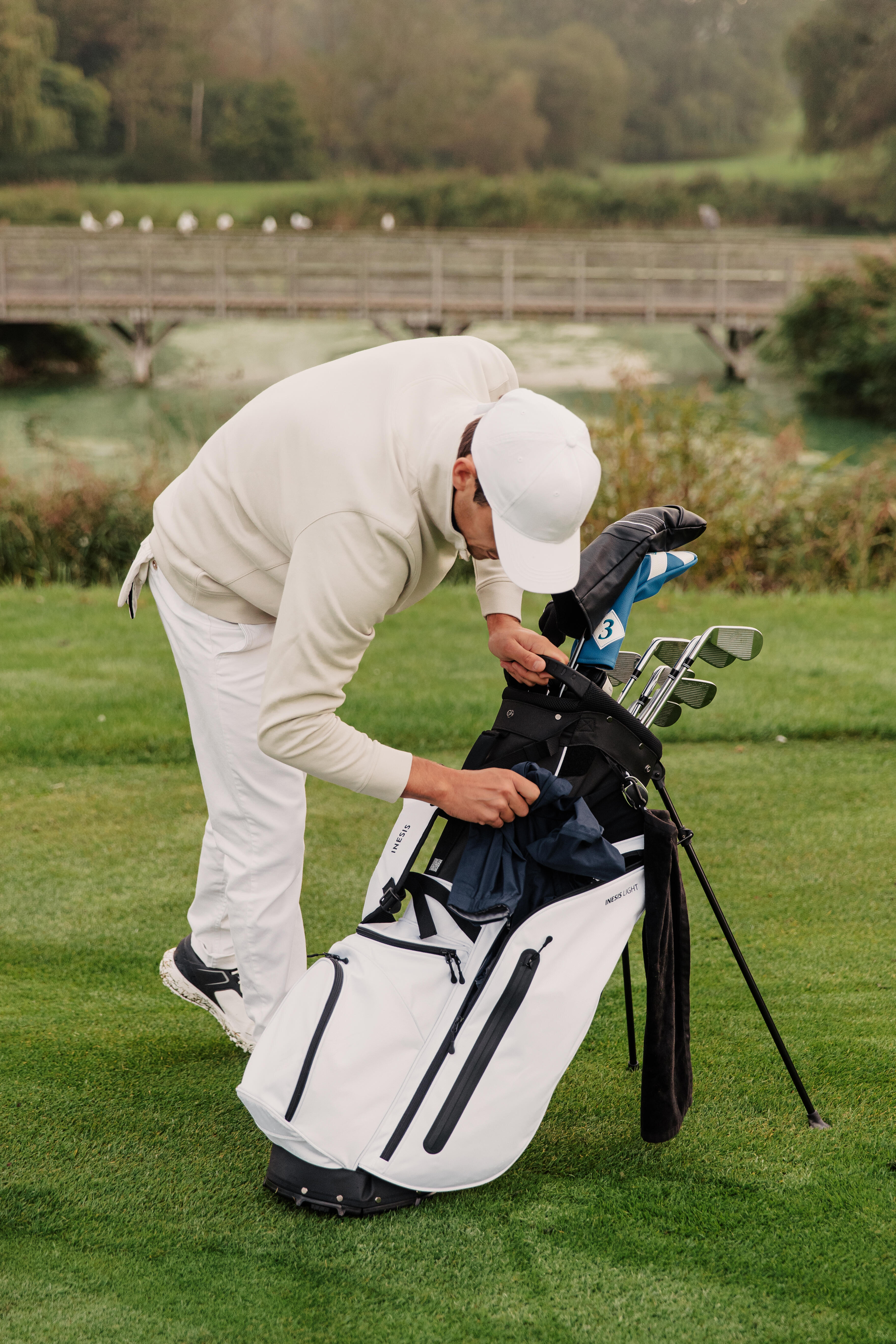 Light Golf Stand Bag - Inesis Black - INESIS