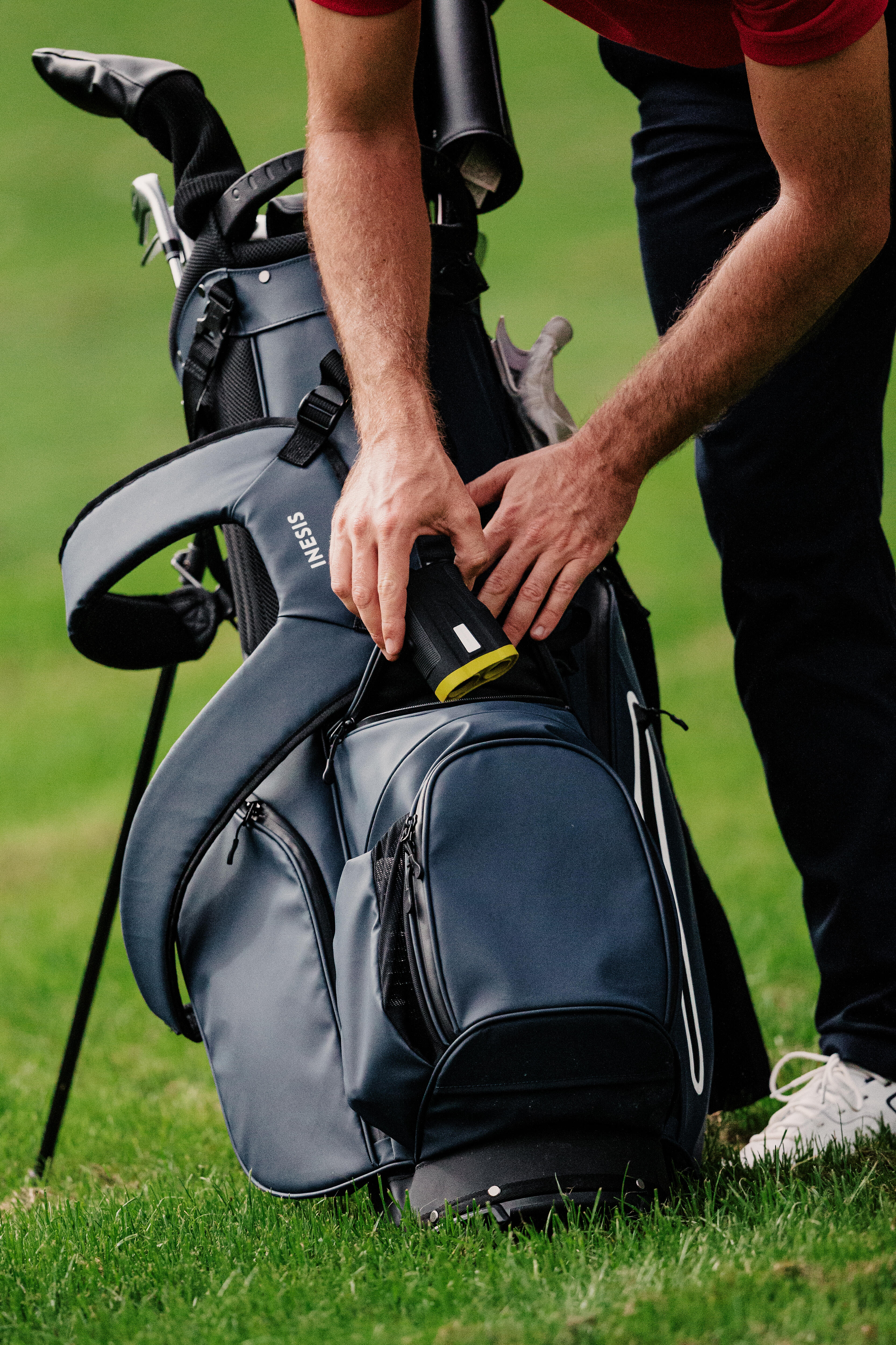 Sac de golf sur trépied imperméable - Light bleu - INESIS