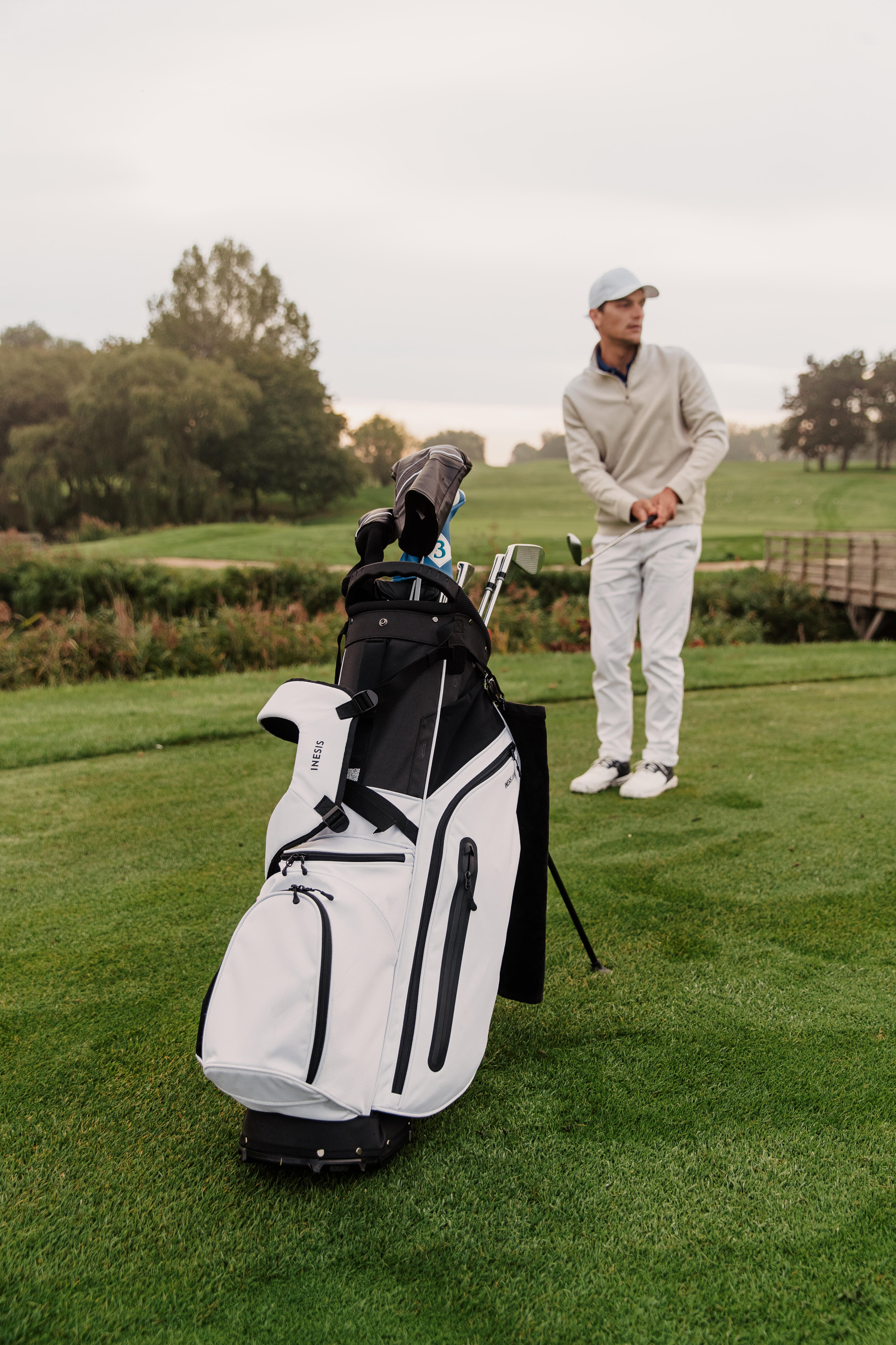 Light Golf Stand Bag - Inesis Black - INESIS