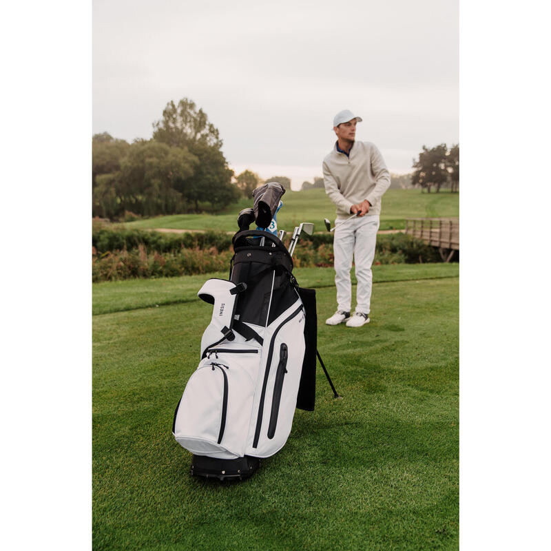 Sac golf trépied - INESIS Light blanc