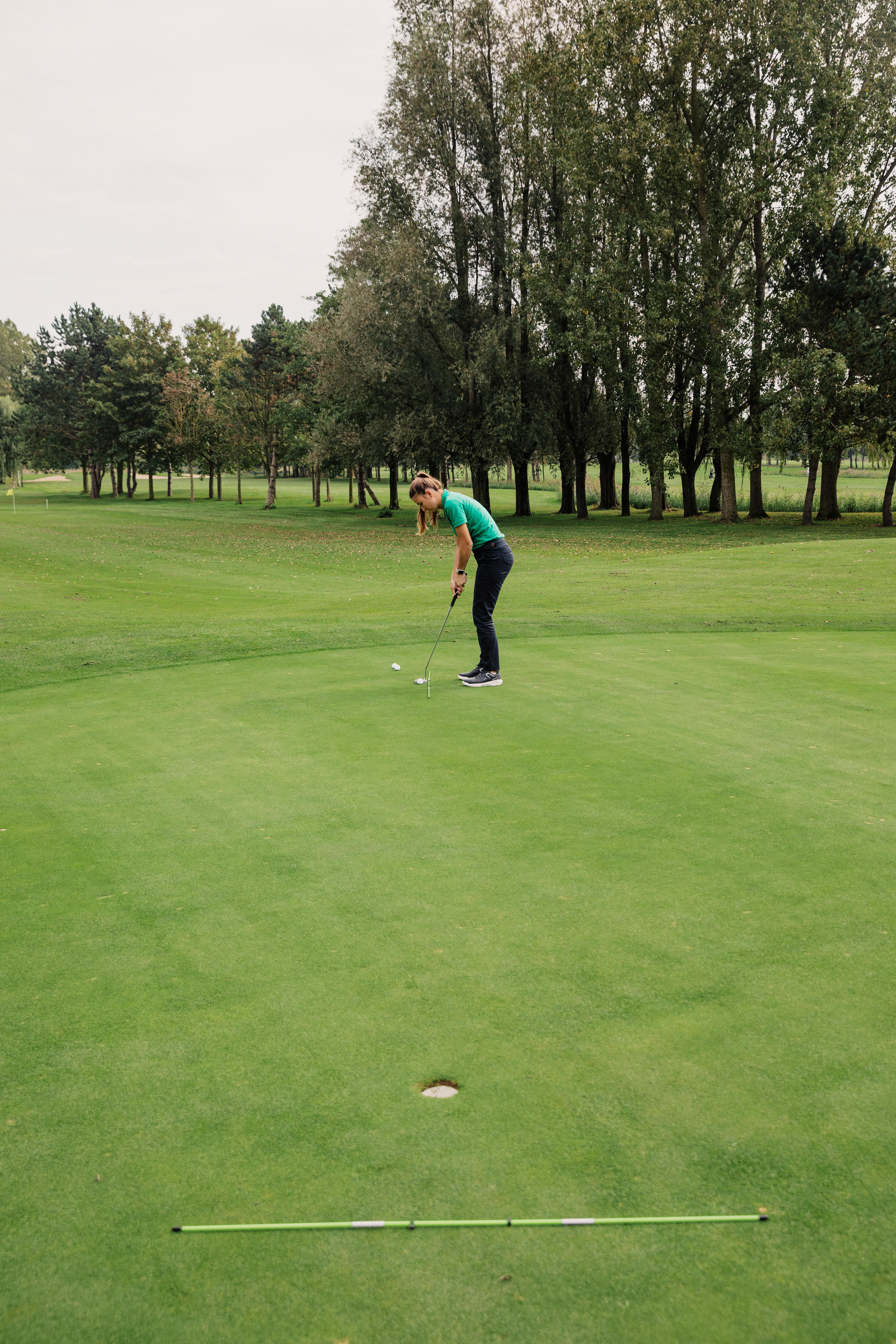 Lot de 2 bâtons d’alignement de golf – jaune 8/9