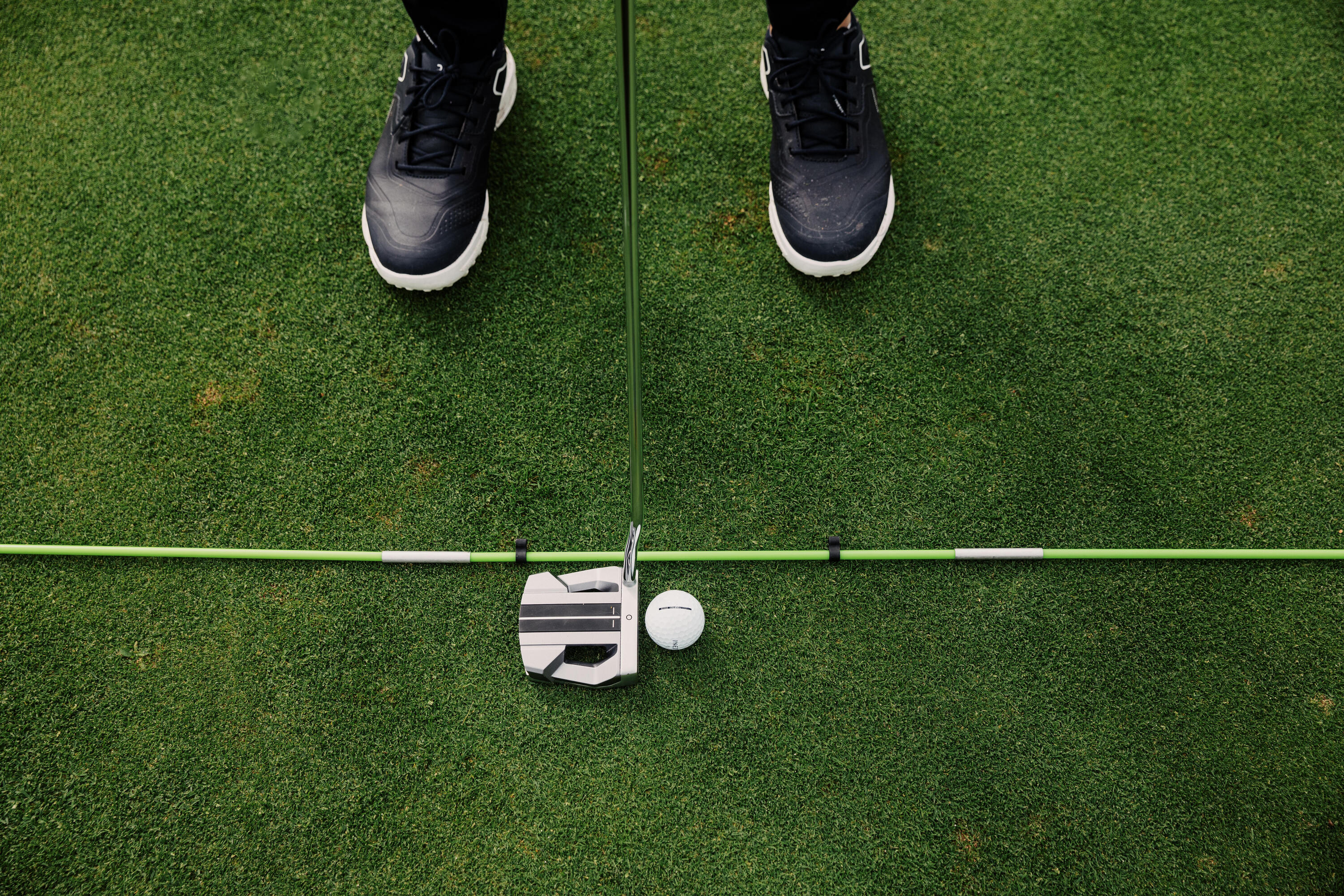 Lot de 2 bâtons d’alignement de golf – jaune 7/9