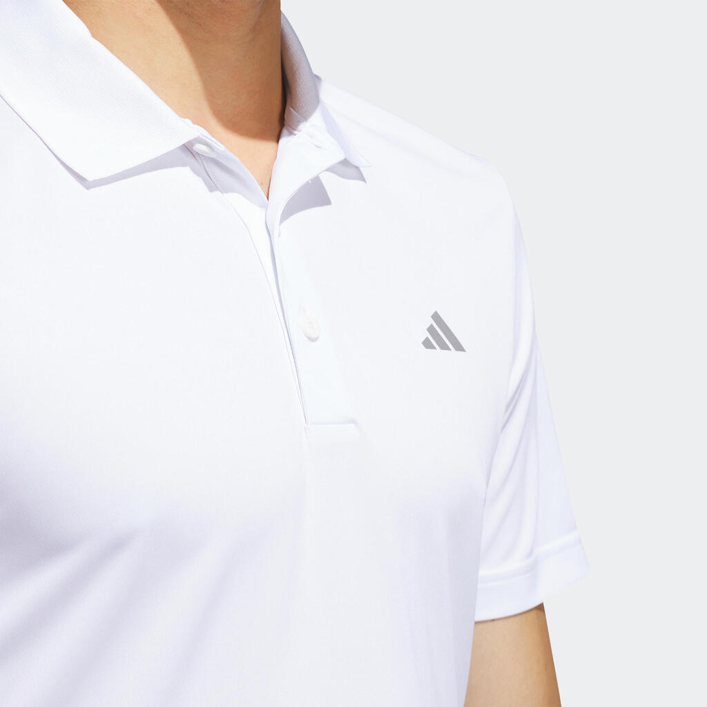 Herren Golf Poloshirt kurzarm - ADIDAS weiss