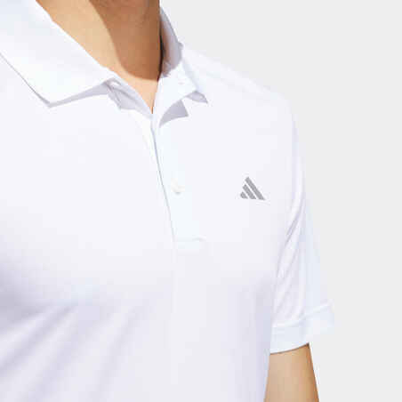 Vyriški trumparankoviai golfo polo marškinėliai „ADIDAS“, balti