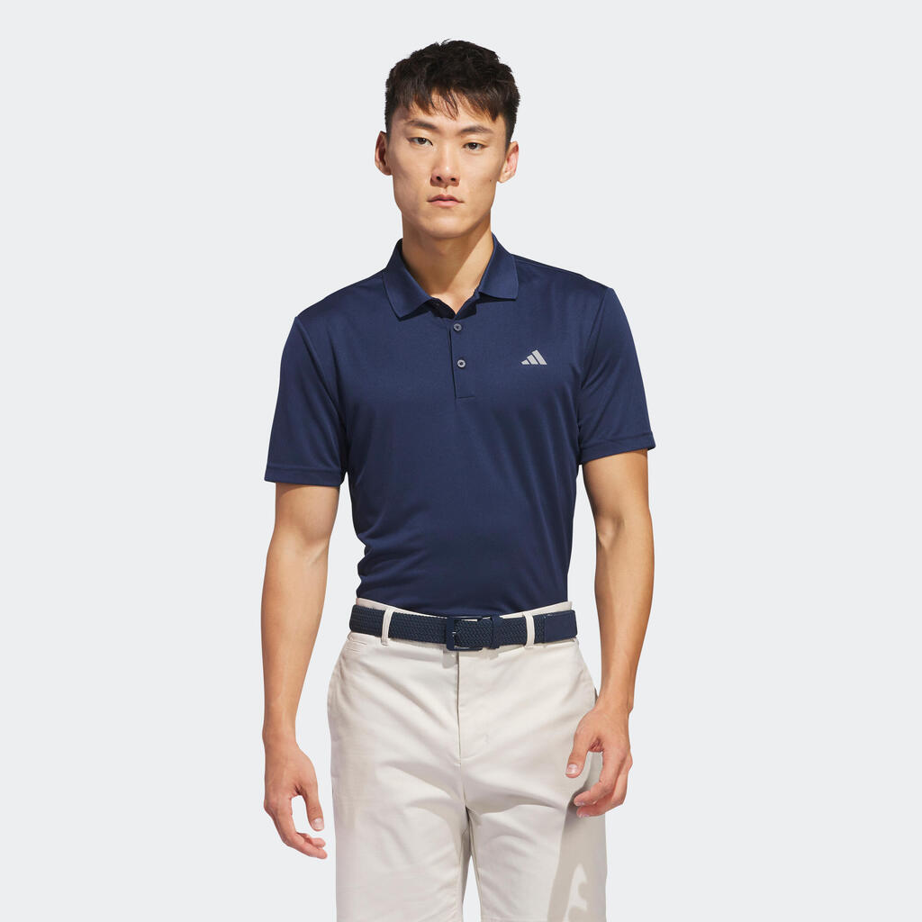 Men's golf short sleeve polo shirt - Adidas navy blue