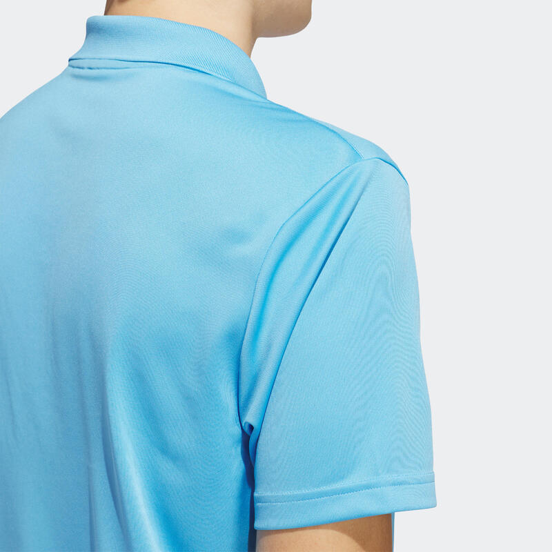 Polo de golf manga corta Hombre - Adidas azul celeste