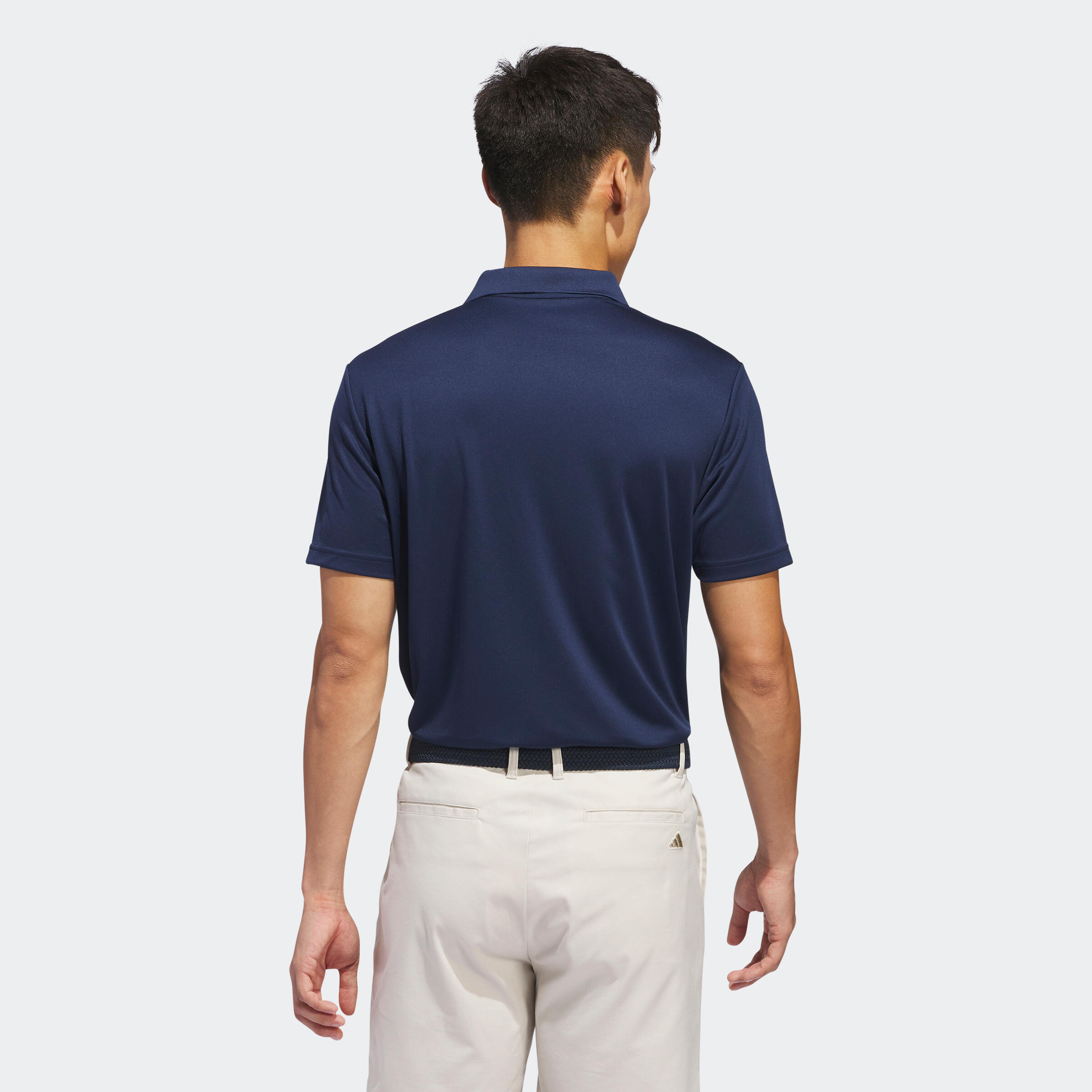 Men's short-sleeved golf polo - Adidas navy blue