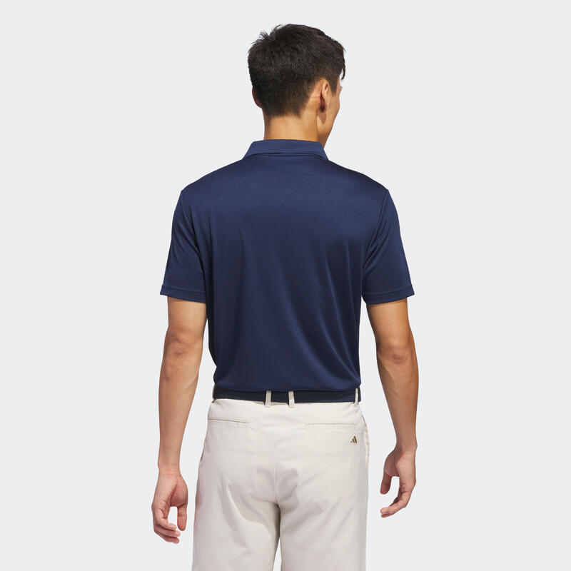Polo de golf manga curta Homem - Adidas azul marinho