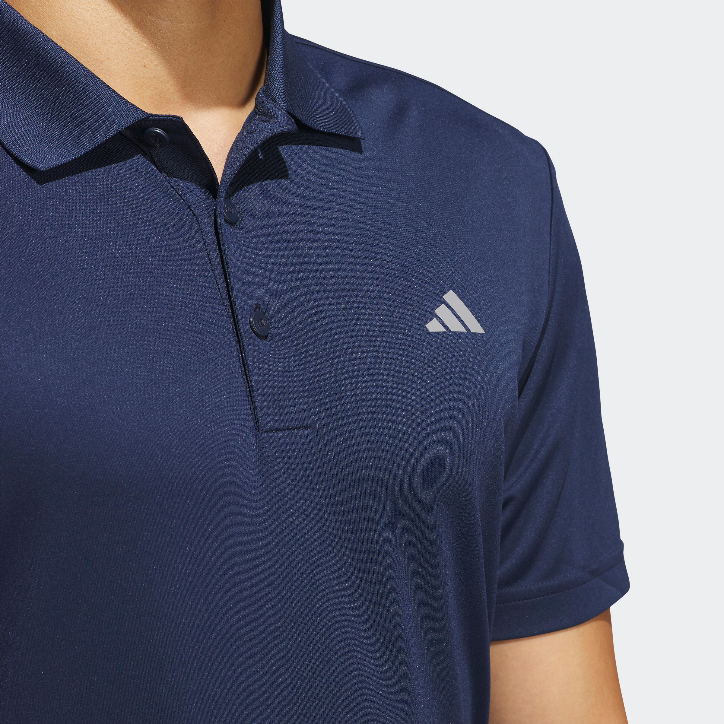Men's golf short sleeve polo shirt - Adidas navy blue 3/4