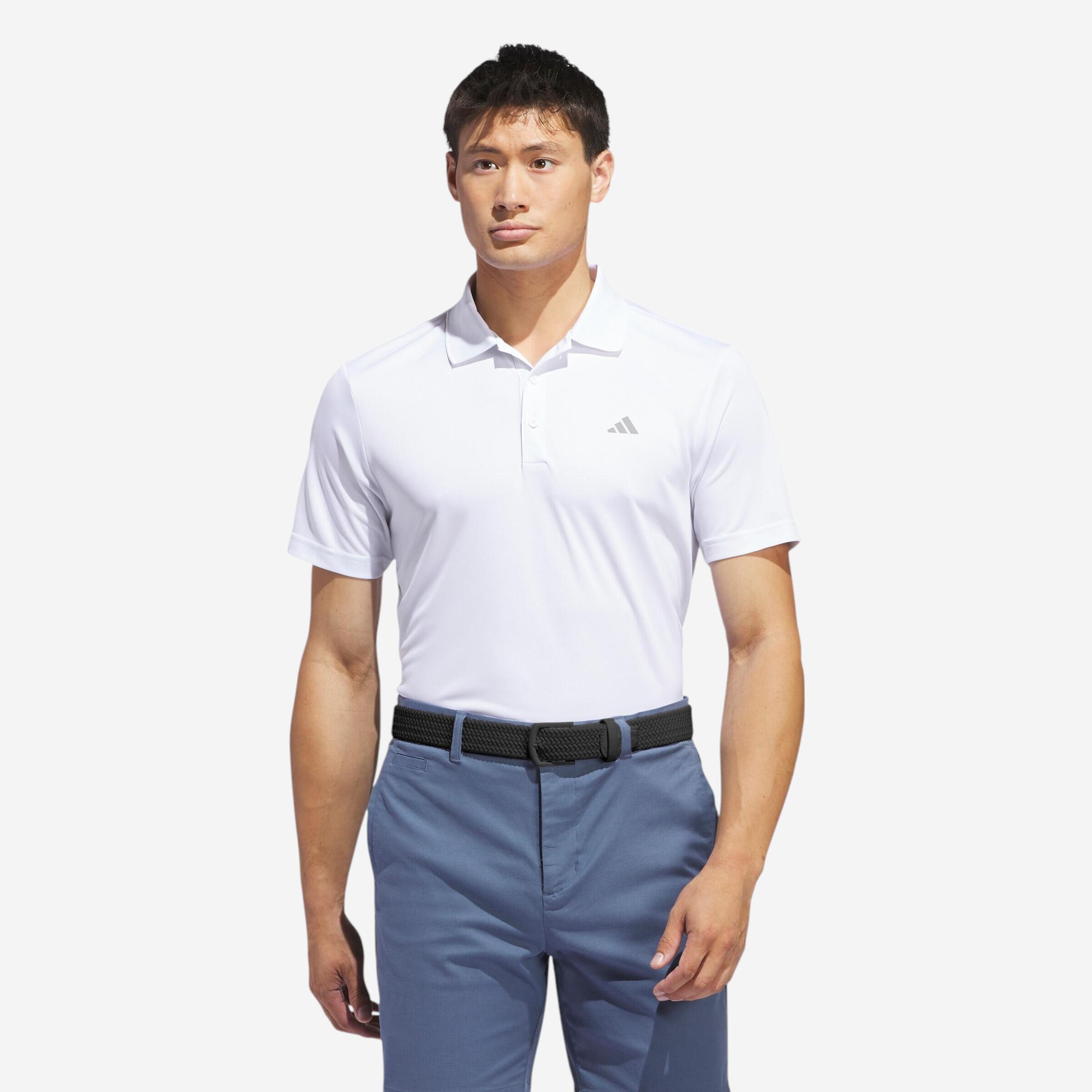 Adidas - Polo De Golf Manches Courtes Homme - Adidas Blanc - Polo Manches Courtes - Golf - - 38 S - Decathlon