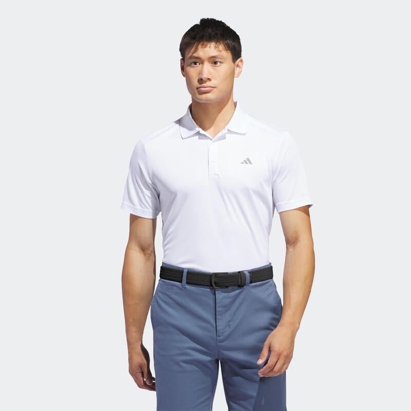 Polo de golf manches courtes Homme - Adidas blanc