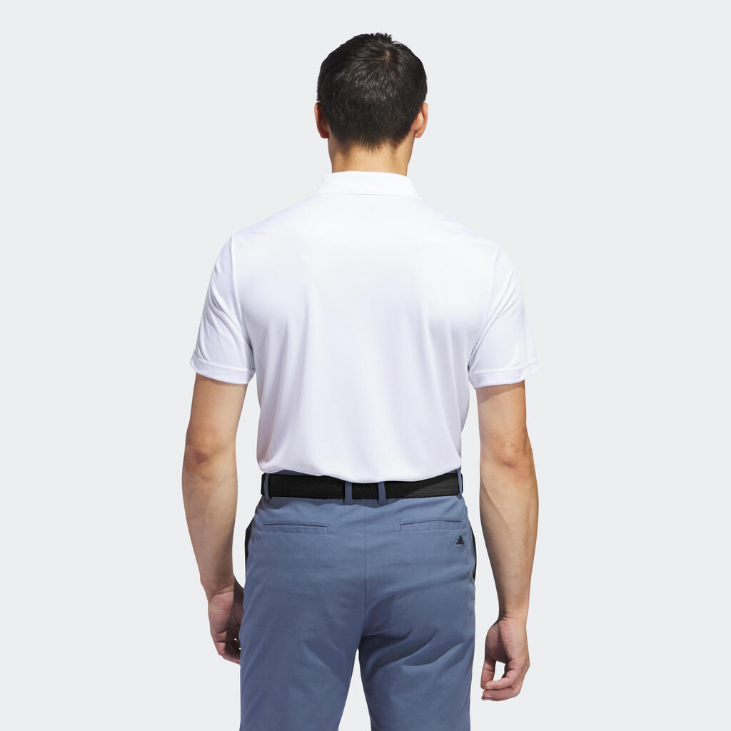Men's golf short sleeve polo shirt - Adidas white
