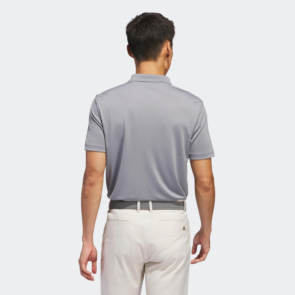 Pánska golfová polokošeľa s krátkym rukávom sivá