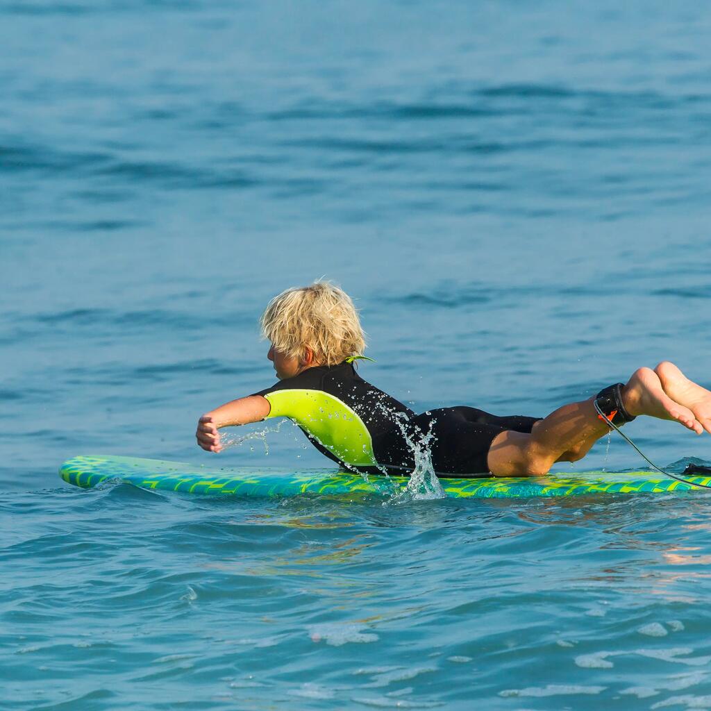 Neoprenanzug Shorty Surfen 100 Kinder grün
