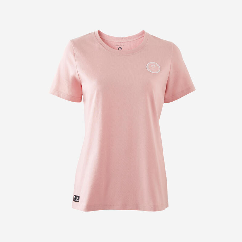 T-shirt Paris 2024 Femme - Rose Made in France