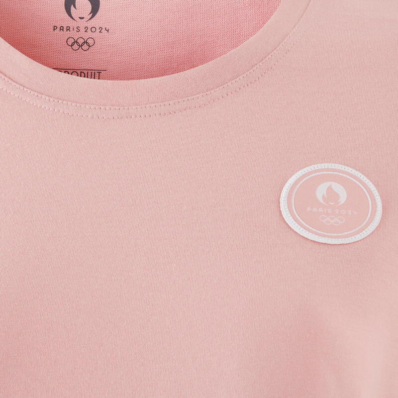 T-shirt Paris 2024 Femme - Rose Made in France