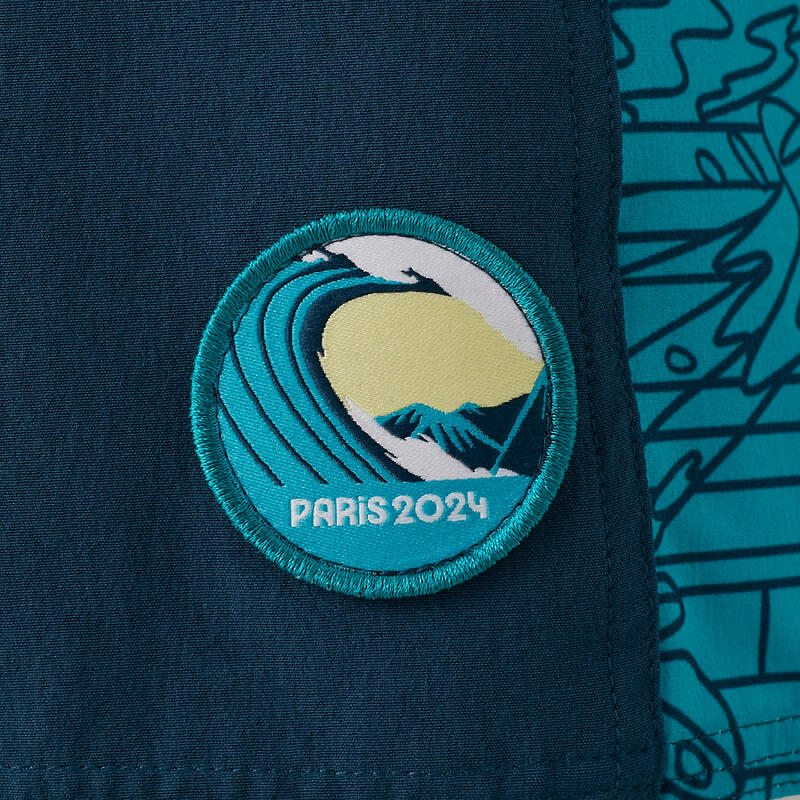 Short de bain Paris 2024 Homme - Turquoise