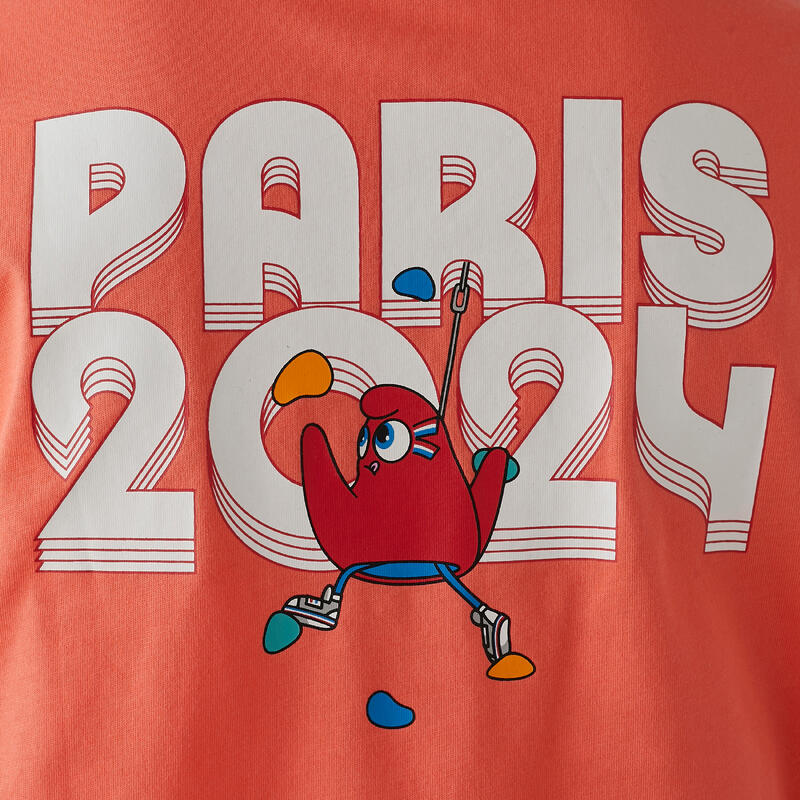 T-shirt Les Mascottes de Paris 2024 Enfant - Corail