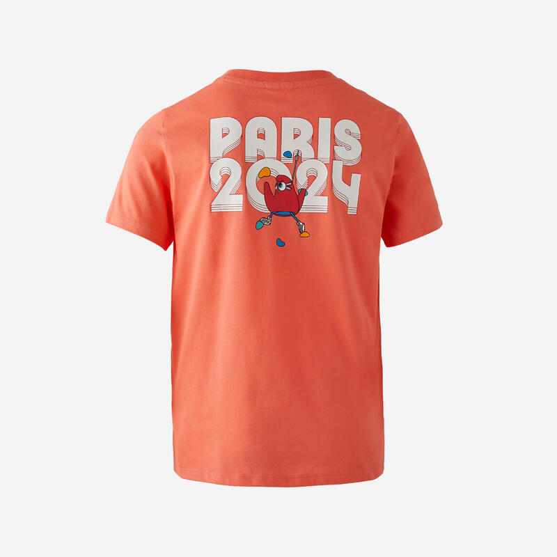 T-shirt Les Mascottes de Paris 2024 Enfant - Corail