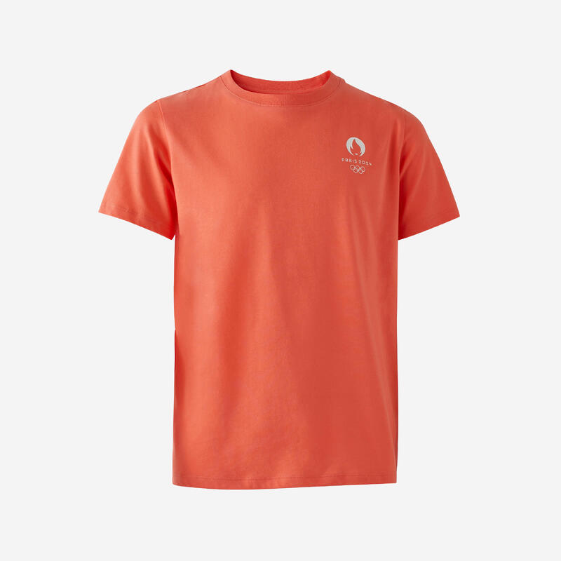 T-shirt Les Mascottes de Paris 2024 Enfant - Corail