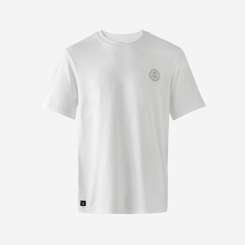 T-shirt Paris 2024 Homme - Blanc Agitos Made in France