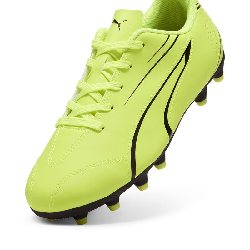 Çocuk Kramponu /Futbol Ayakkabısı - VITORIA FG/AG Jr-Electric Lime-PUMA Black