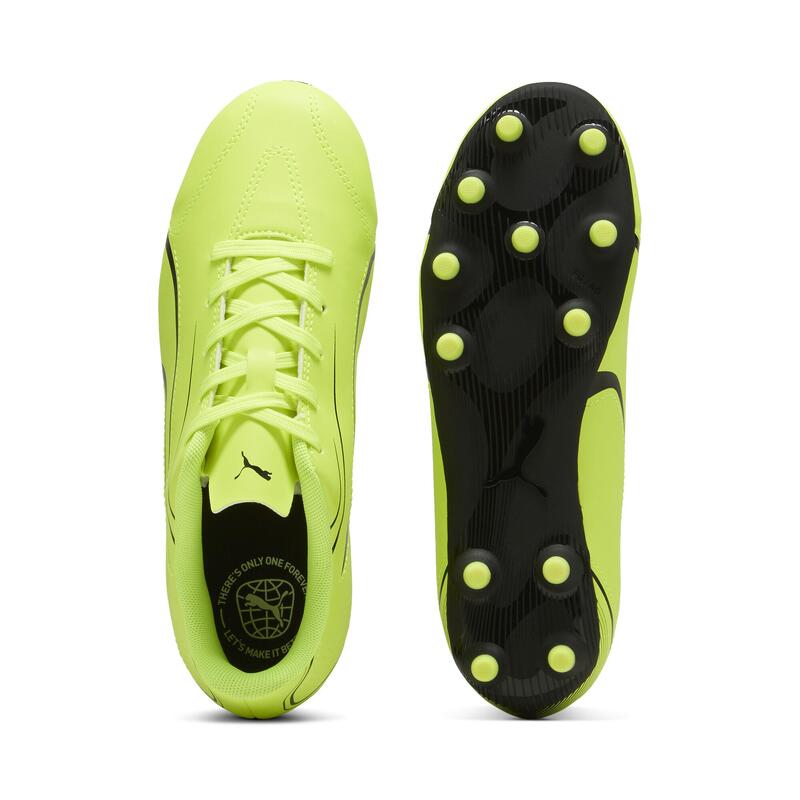 Çocuk Kramponu /Futbol Ayakkabısı - VITORIA FG/AG Jr-Electric Lime-PUMA Black