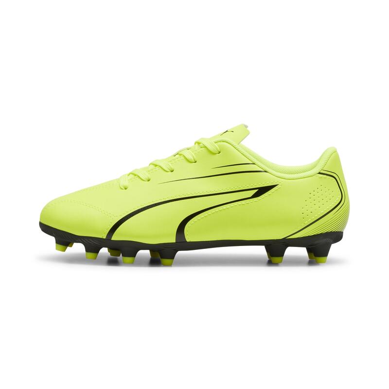 Çocuk Kramponu /Futbol Ayakkabısı - VITORIA FG/AG Jr-Electric Lime-PUMA Black