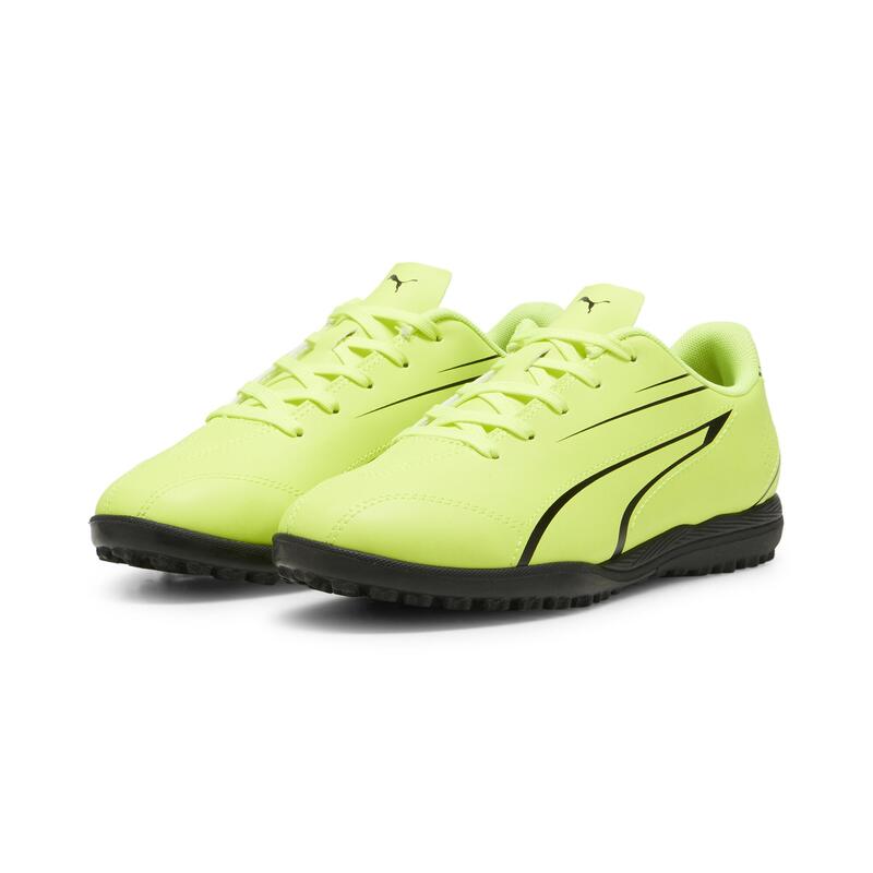 Çocuk Kramponu /Futbol Ayakkabısı - VITORIA TT Jr-Electric Lime-PUMA Black