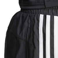 High-rise training shorts made in part with recycled materials.