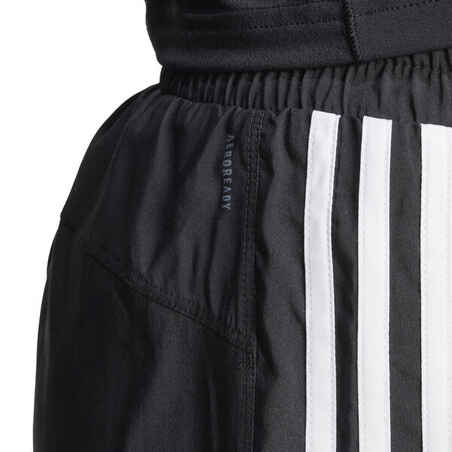 High-rise training shorts made in part with recycled materials.