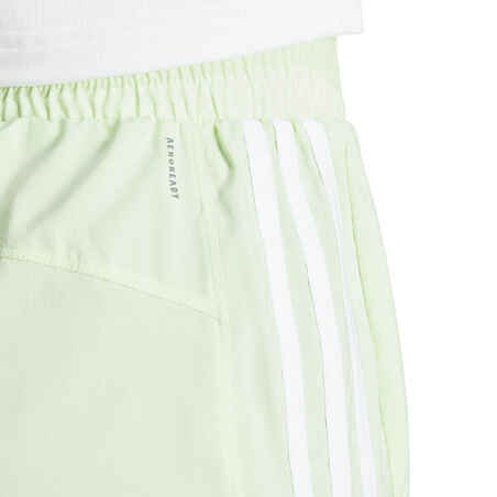 High-rise training shorts made in part with recycled materials.