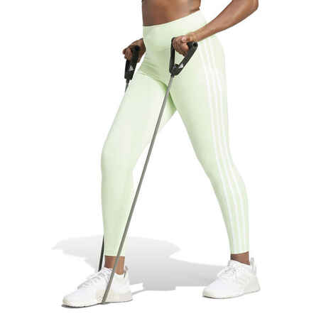 High-waisted 3-Stripes workout tights made in part with recycled materials.