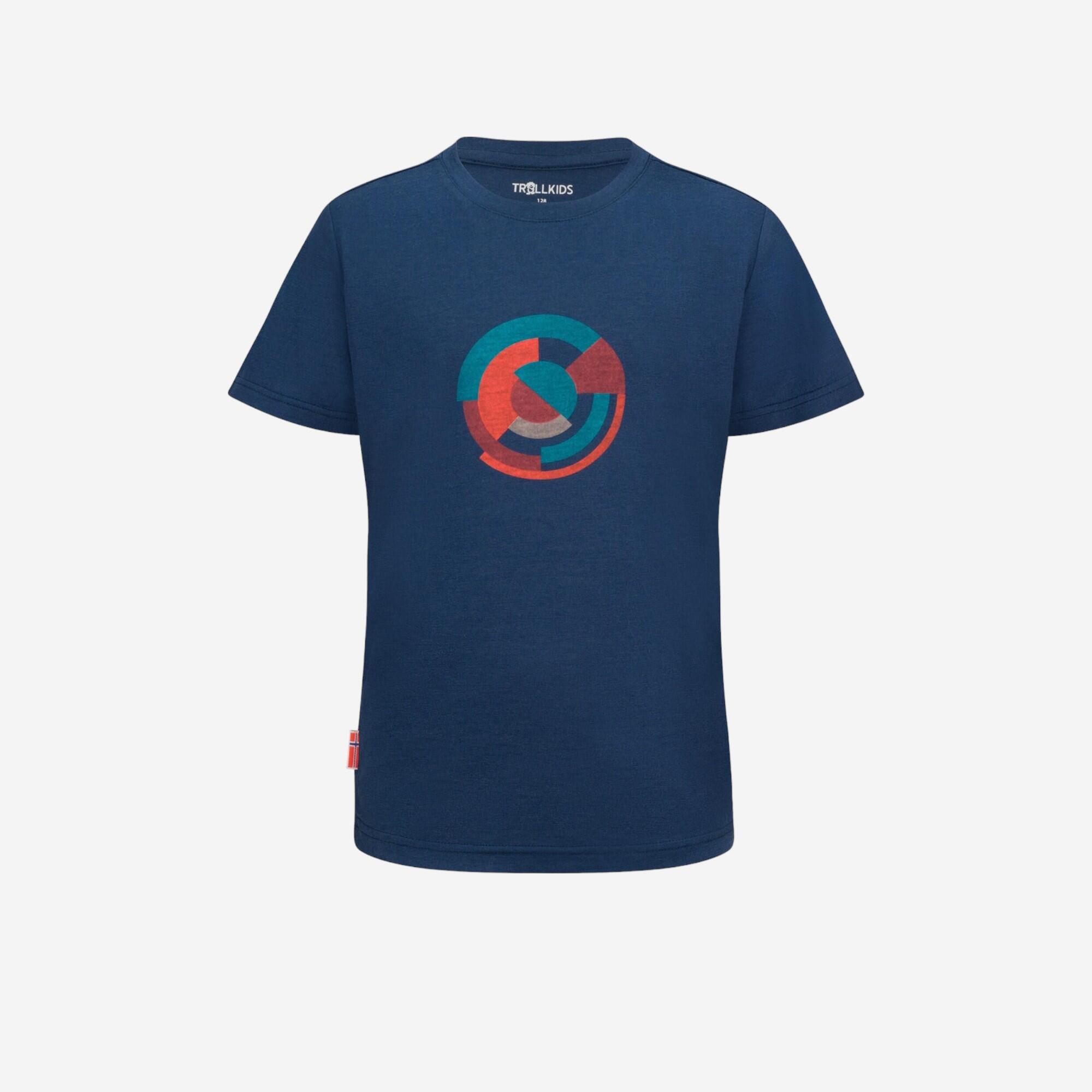 Trollkids Merinoshirt Kinder Jungen kurzarm – Sandefjord blau | 04065651173622 Trollkids Merinoshirt Kinder Jungen kurzarm – Sandefjord blau | 04065651173622