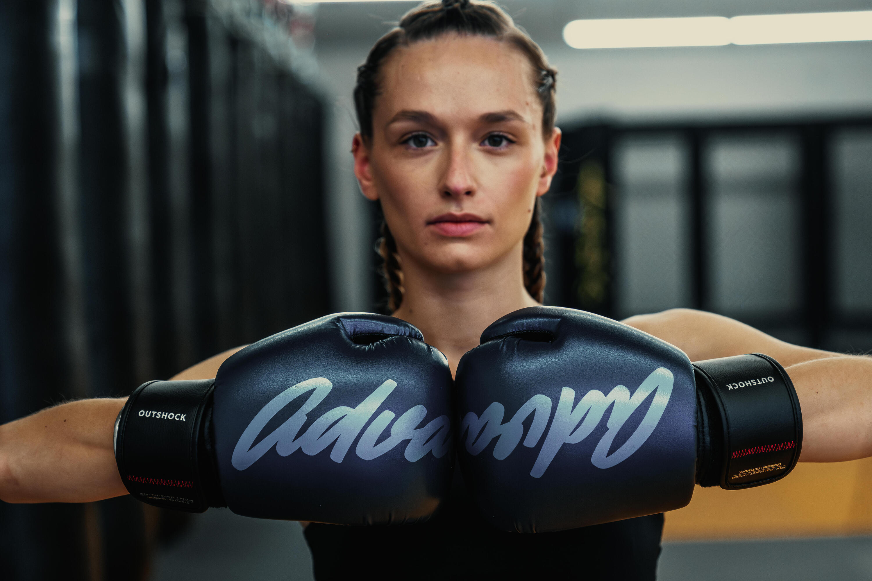 Guantoni adulto kickboxing e muay thai blu 8/10