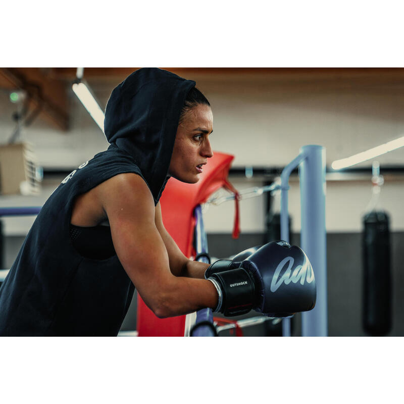 DEBARDEUR BOXE CAPUCHE NOIR