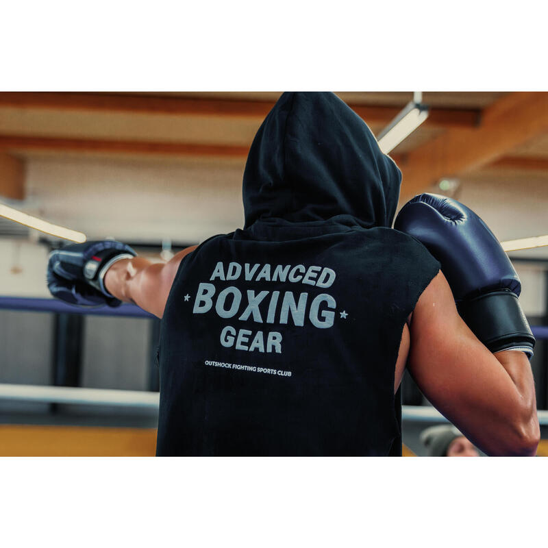 DEBARDEUR BOXE CAPUCHE NOIR