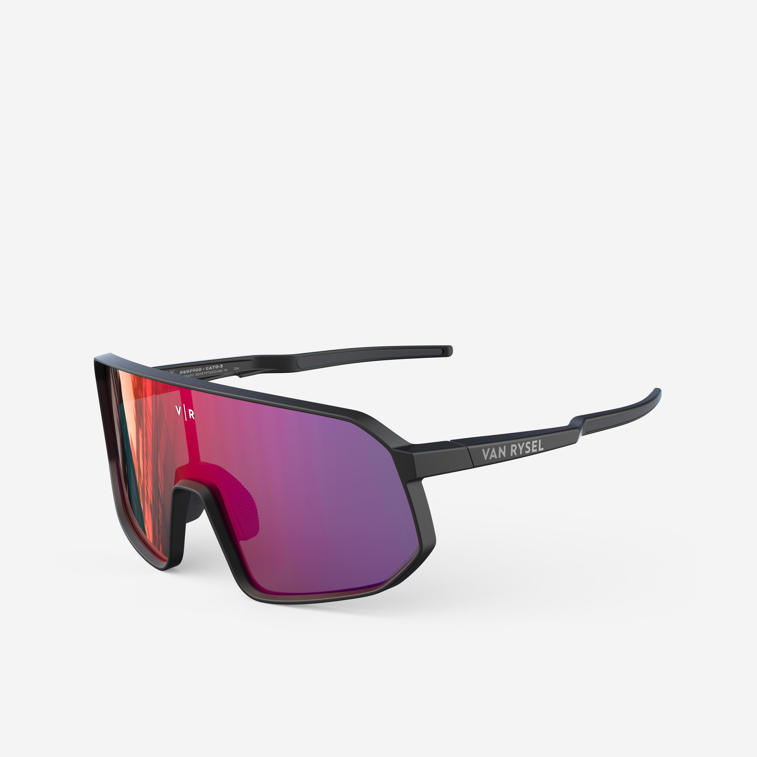 VAN RYSEL Cycling Cat 3 Sunglasses RoadR 900 Perf - Black