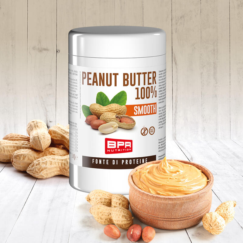 Peanut Butter smooth BPR senza sale e senza zuccheri aggiunti 1kg