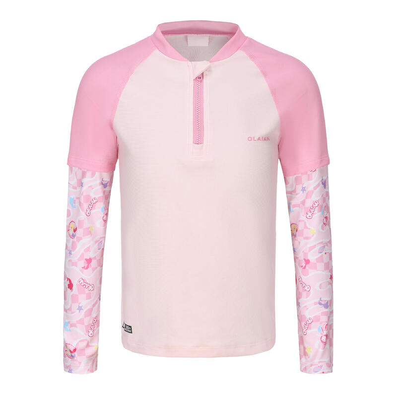 Surfing Junior UV protection 500 half zip -pink