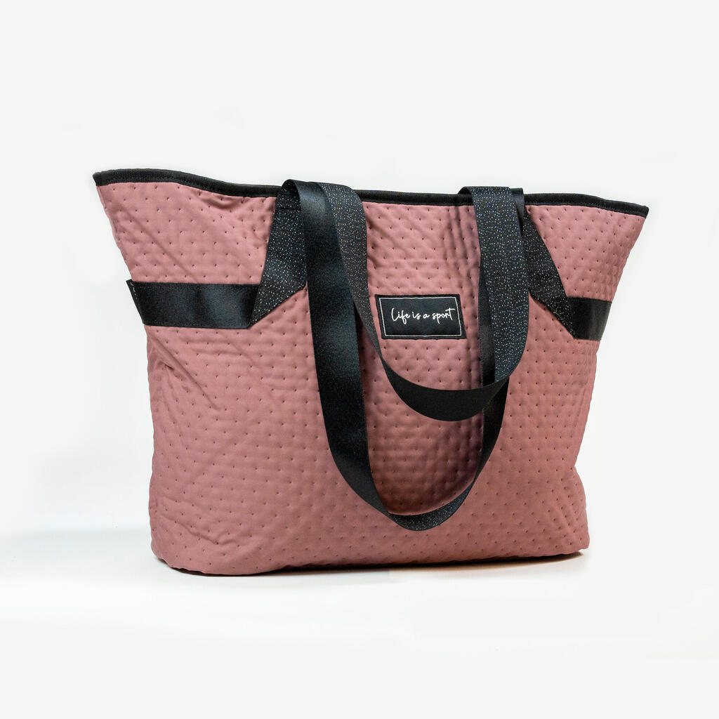 Moteriškas krepšys su kišenėmis, 25 l, rudas