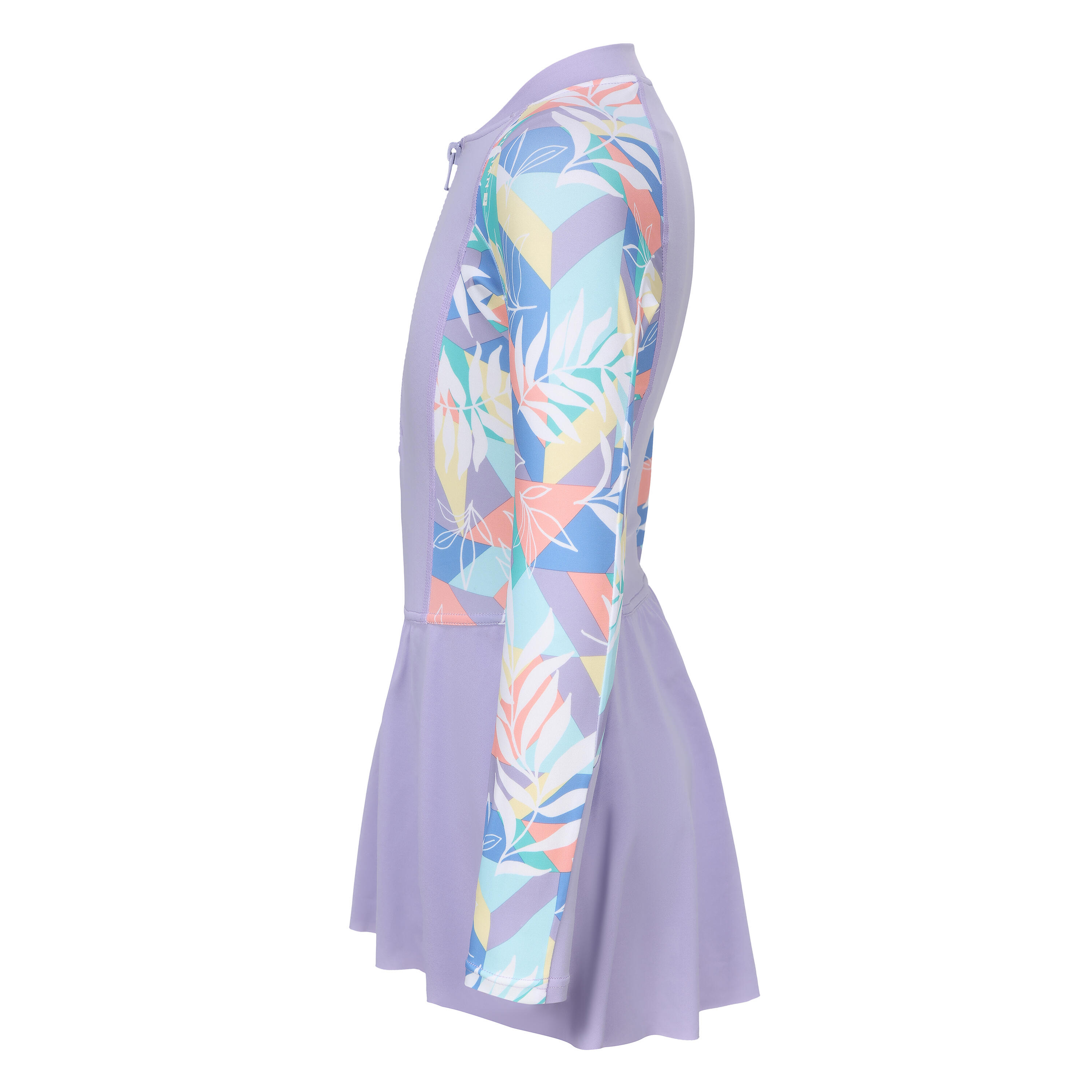 ワンピース Airy Volume Sleeve Dress misty lilac S Knitted dress with crossover, Lilac - Sisley